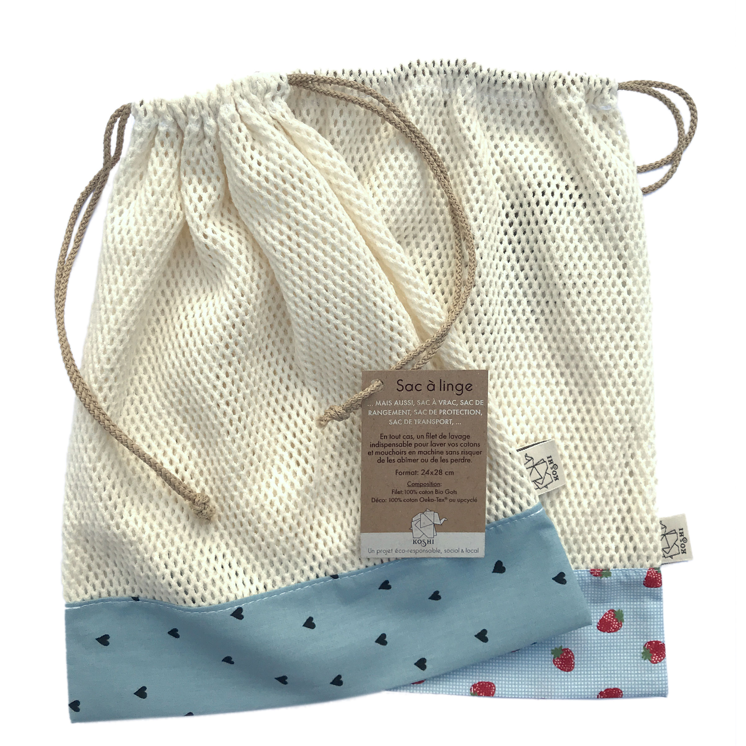 Sac pour le vrac en tissu upcyclé