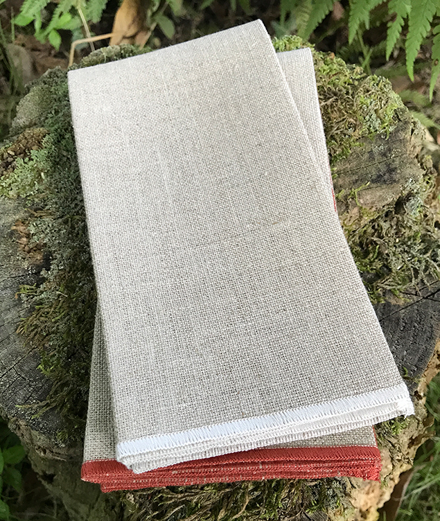 serviettes de table en lin Koshi