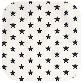 Mouchoir en tissu Koshi. Thème ciel étoile blanc