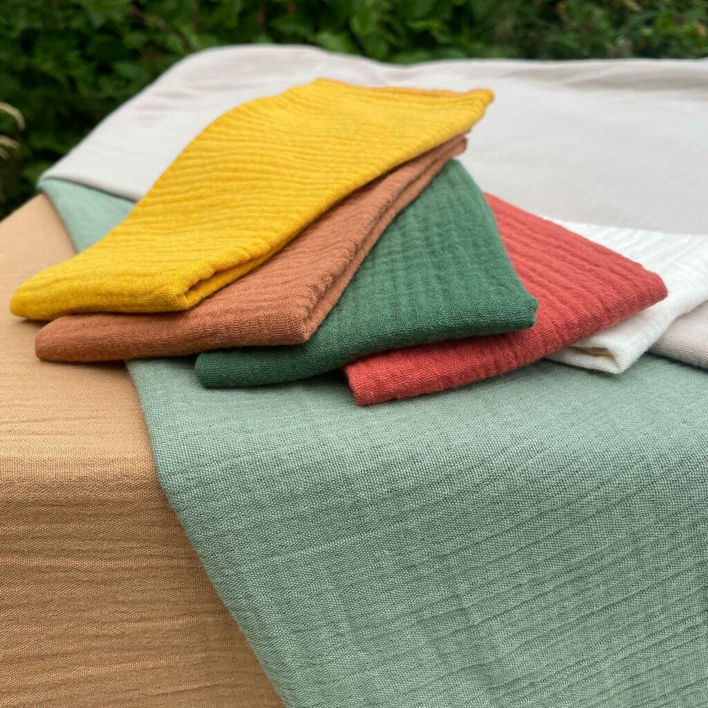 Nappes en double gaze de coton Koshi