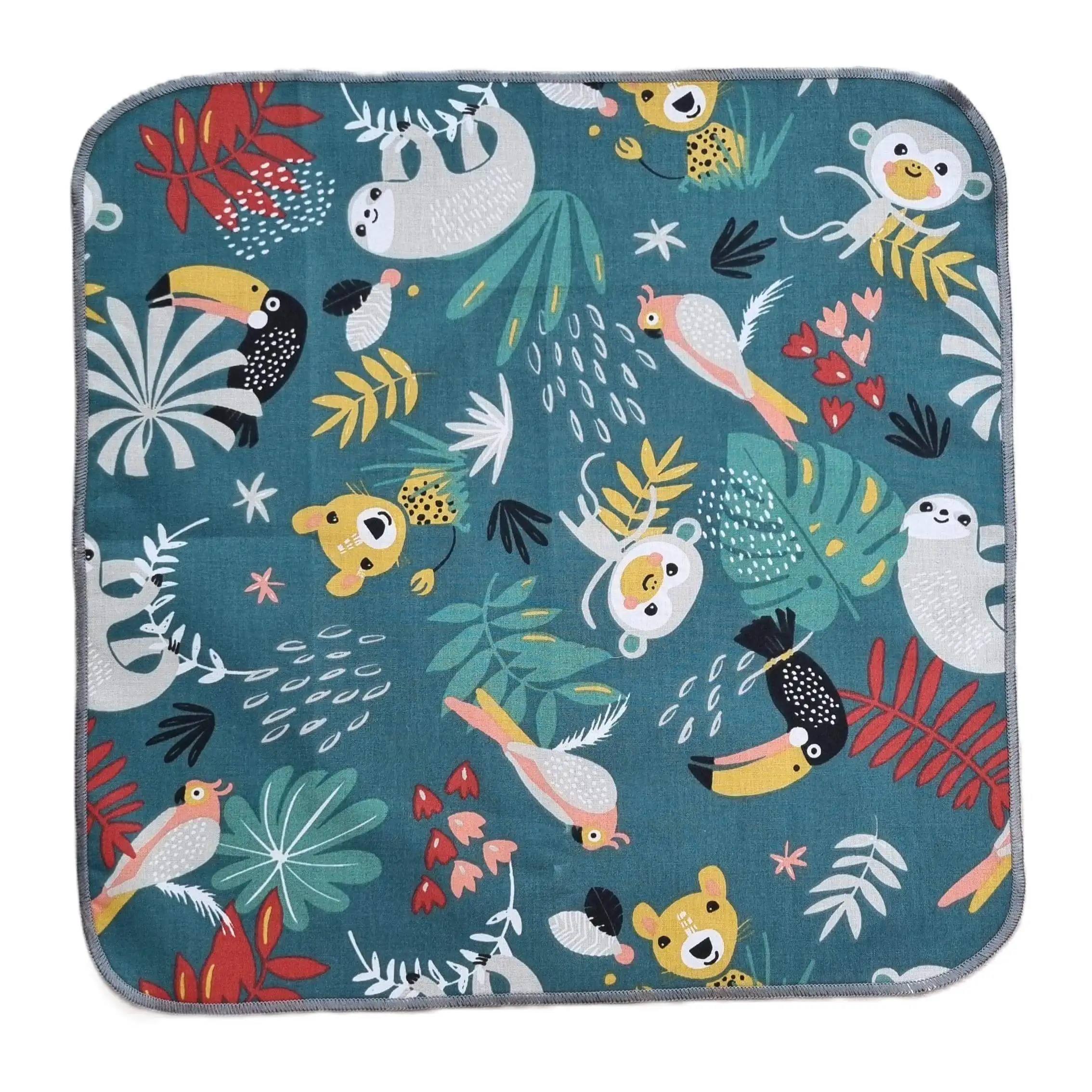 Mouchoir lavable avec des motif de bateaux, cadeau éco-responsable