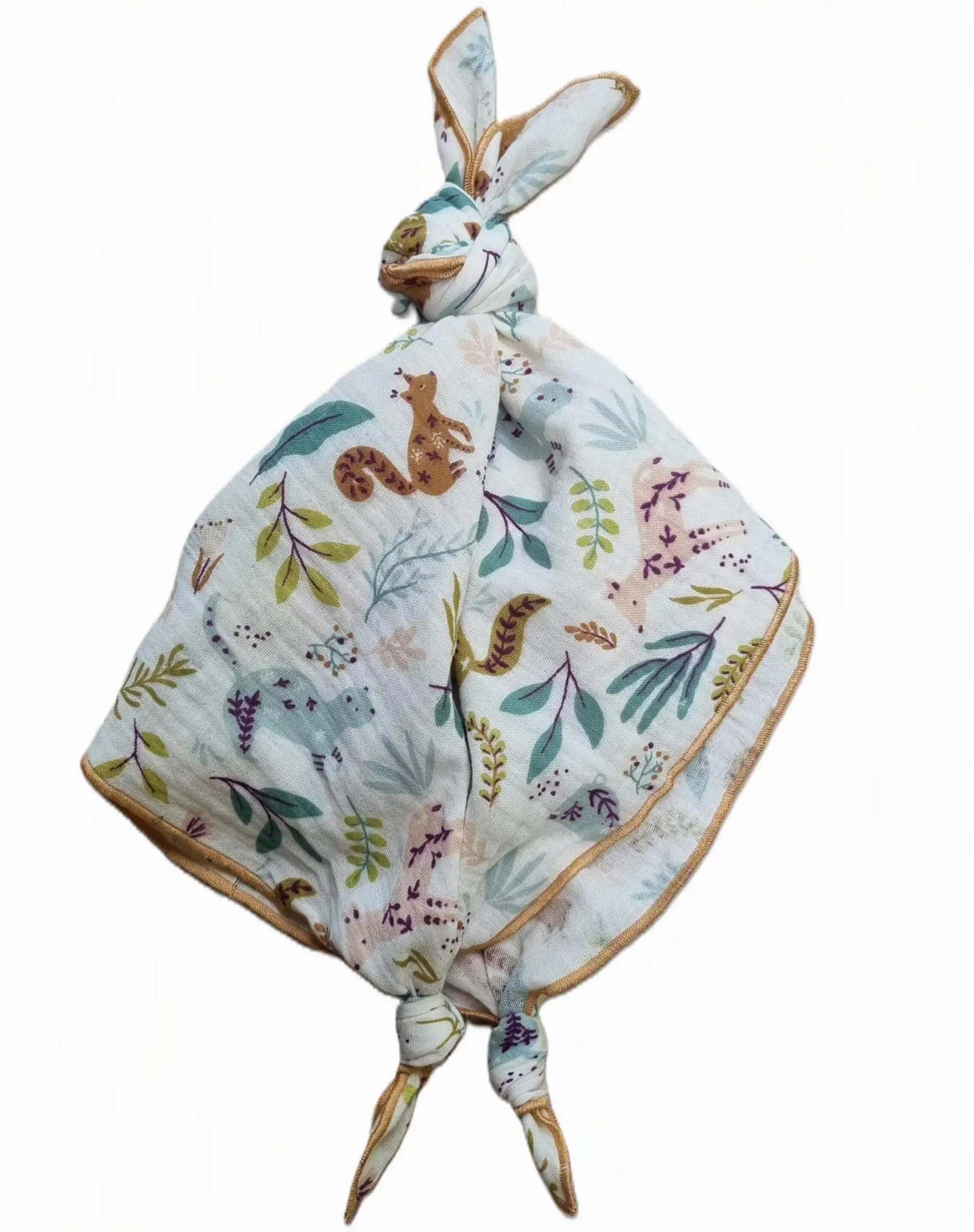 Un doudou formé avec les deux serviettes.