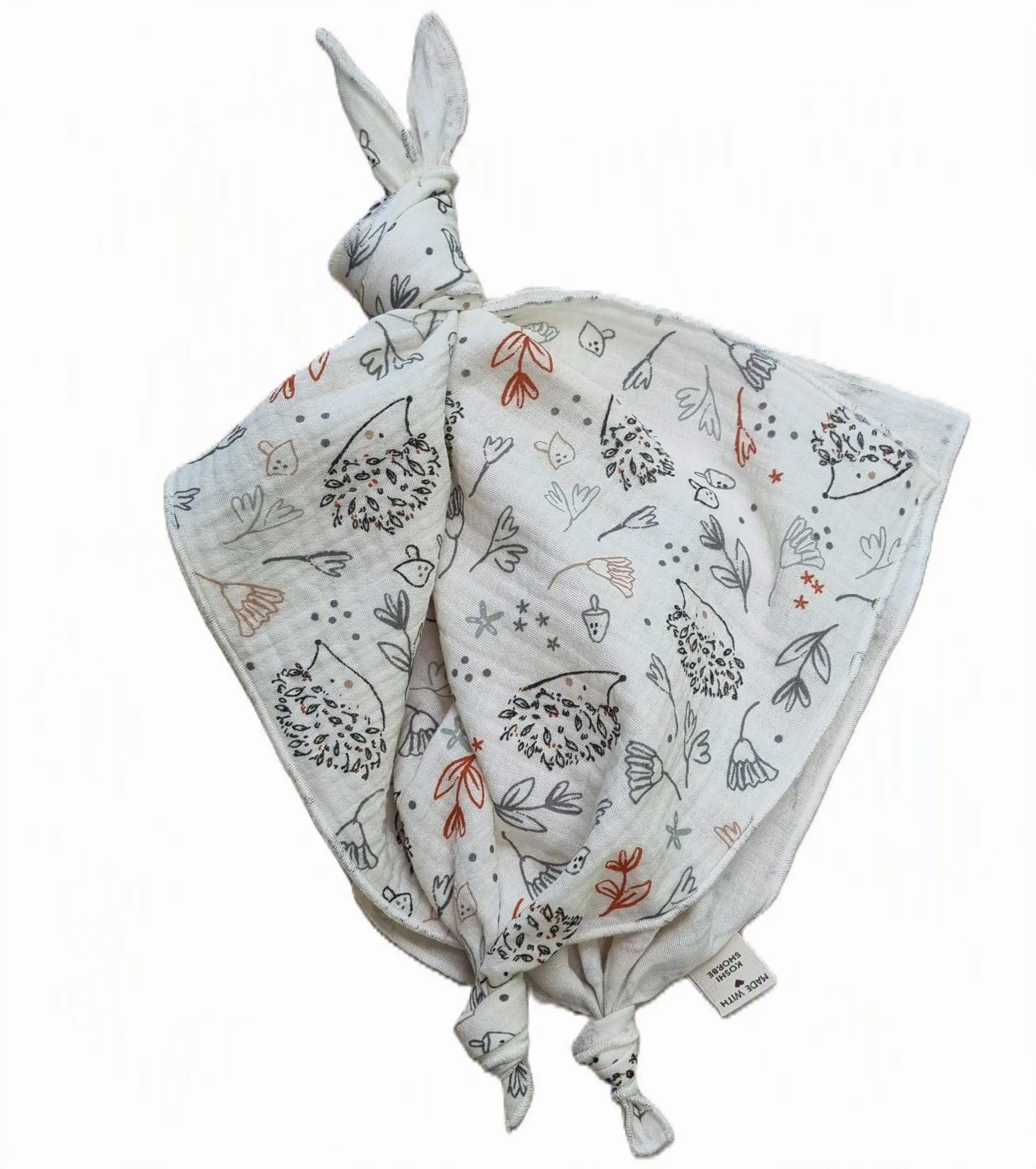 Un doudou formé avec les deux serviettes.